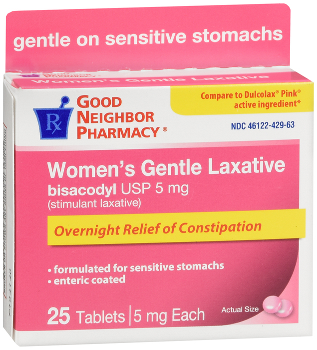 Good Neighbor Pharmacy Women's Gentle Laxative 5mg Tablets 25ct