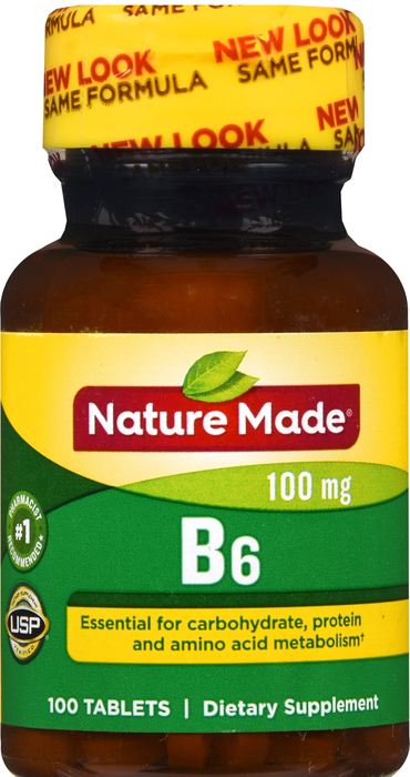 Nature Made VIT B6 100MG TABLET 100ct