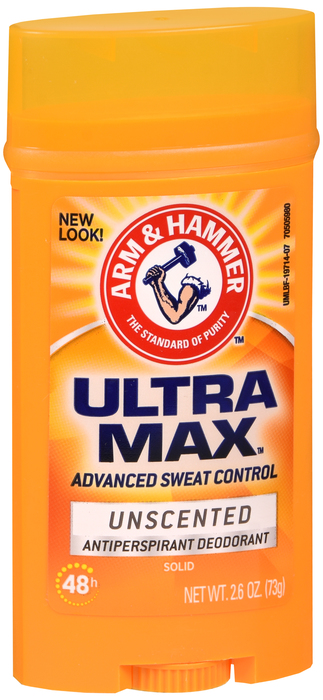 ARM & HAMMER ULTRAMAX DEODORANT ANTIPERSPIRANT WIDE UNSCENTED 2.8OZ