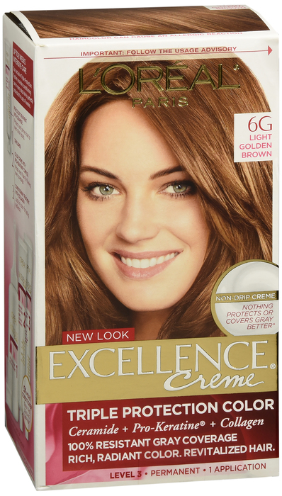 L'Oreal Paris Excellence Creme Light Golden Brown Permanent Hair Color 1ct