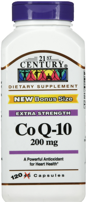 21st Century Co Q-10 200mg Capsules 120ct