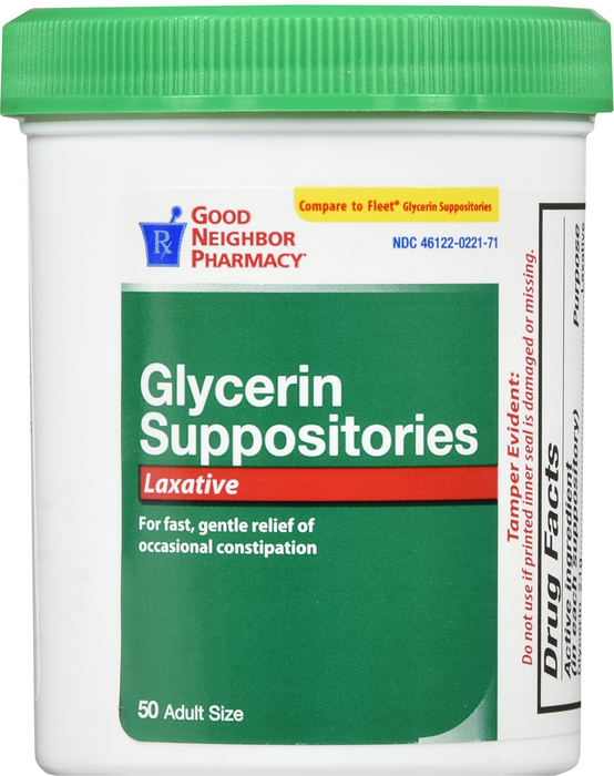 Good Neighbor Pharmacy Adult Glycerin Suppositories 50ct