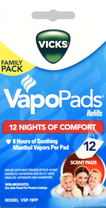 Vicks VapoPads Refills for Model VSP-19FP 12ct