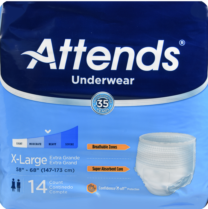 Attends Underwear Extra Moderate Absorbency Extra Large 14ct