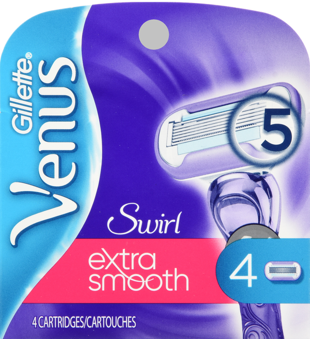 Gillette Venus Extra Smooth Swirl Women's Razor Blade Refills 4ct