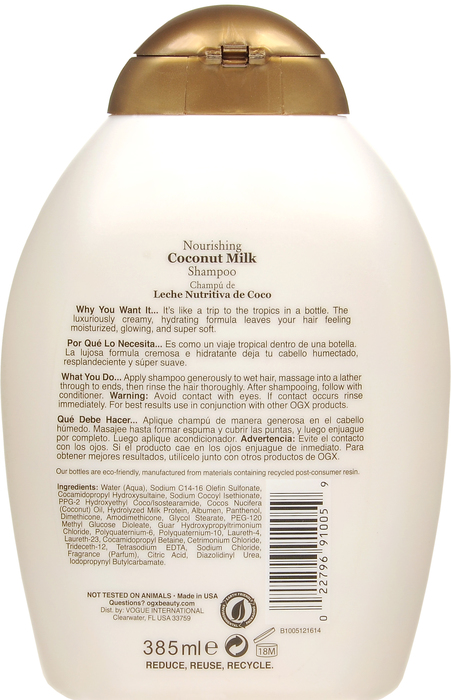 OGX Nourish + Coconut Milk Shampoo 13oz