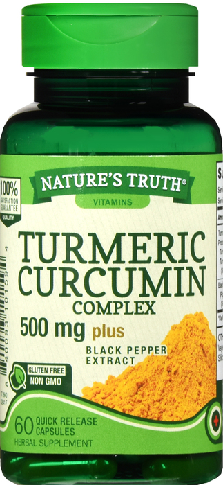 TURMERIC CMPLX 500MG CAPS 60CT NAT TRUTH