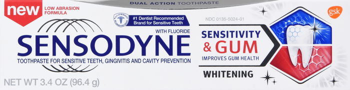 SENSODYNE SENS & GUM T/P WHITENING 3.4OZ