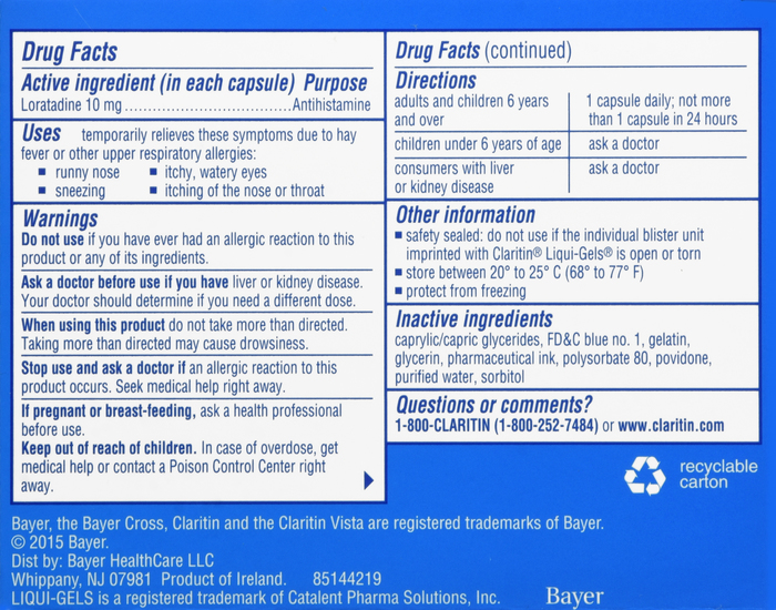 Claritin 24HR 10mg Liquigels 30ct