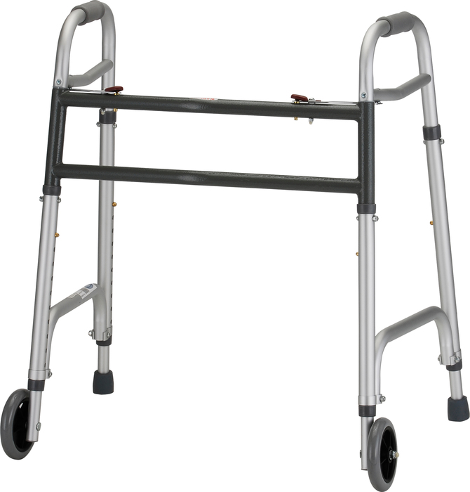 NOVA Walker Folding With 5" Wheels Heavy Duty 4095DW5