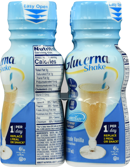 Glucerna Liquid Vanilla Shake 6x8oz