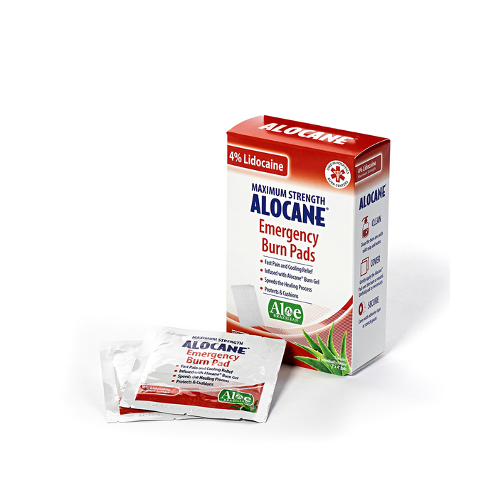 ALOCANE EMERG BURN PADS W LIDOCAINE 10CT