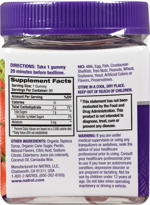 Natrol Melatonin 5mg Gummies 90ct