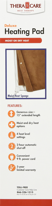 HEATING PAD THERACARE DLX MST/DRY HT