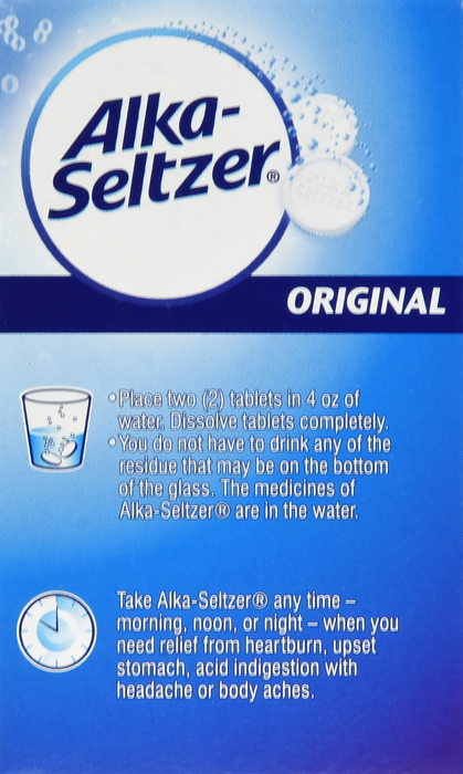 ALKA-SELTZER ORIGINAL TABLET 24CT