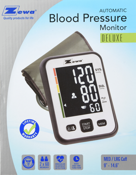 Zewa Automatic Blood Pressure Monitor Digital Deluxe