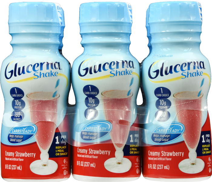 GLUCERNA SHAKE LIQ STRAWBERRY 6X8OZ