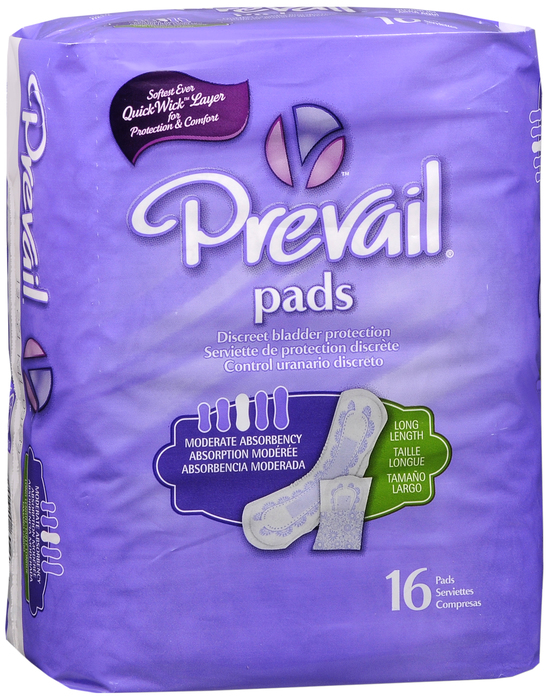 PREVAIL BLADR LONG MODERT PAD 9X16