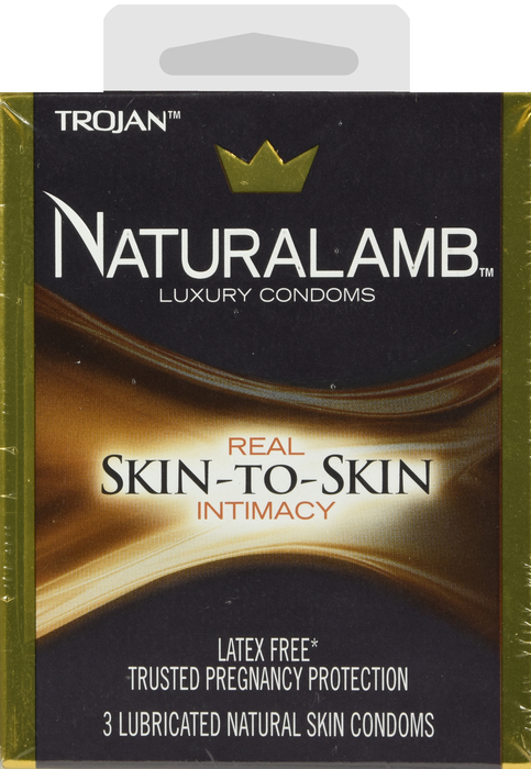 Trojan NaturaLamb Latex-Free Luxury Condoms 3ct