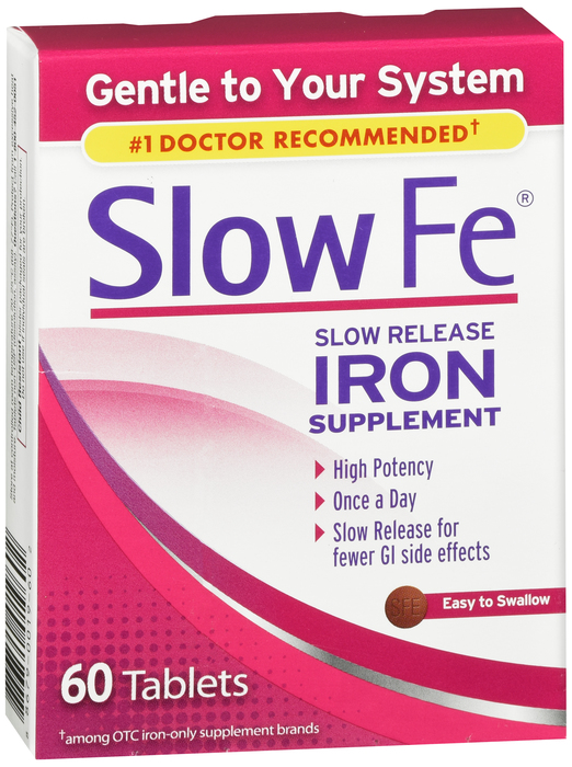 SLOW FE IRON TABLET 60CT