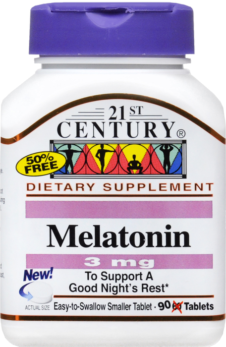 21st Century Melatonin 3mg Tablets 90ct