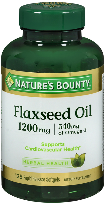 FLAX OIL 1200MG SGC 125CT NAT BOUNTY