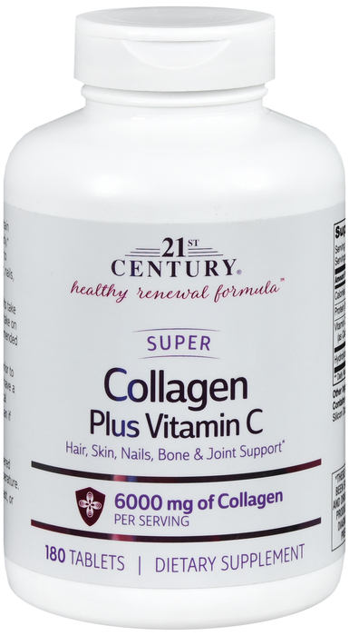 21st Century Super Collagen Plus Vitamin C Supplement Tablets 180ct