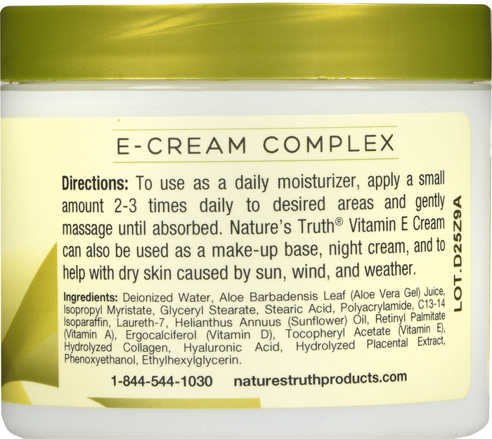 VIT E COMPLEX MOIST CREAM 4 OZ NAT TRUTH