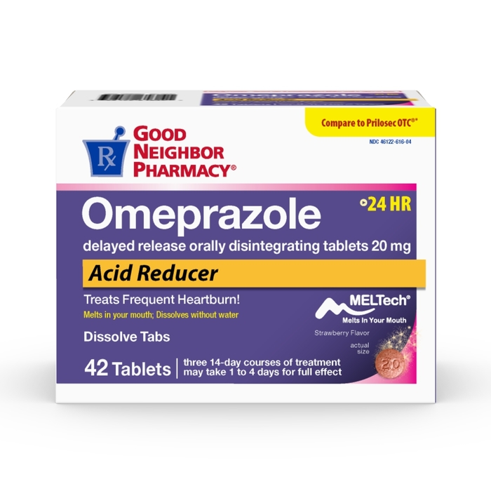 GNP OMEPRAZOLE 20MG ODT TABLET 42CT