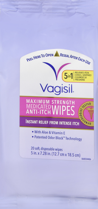 VAGISIL WIPE 20CT