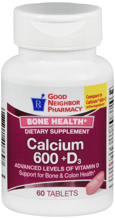 Good Neighbor Pharmacy Calcium 600 +D3 Tablets 60ct