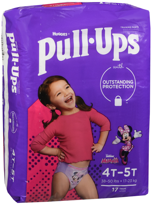 HUGGIES PULL-UPS GIRLS 4T-5T 4X17CT