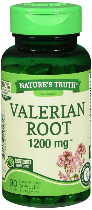 VALERIAN ROOT 1200MG CAPS 90CT NAT TRUTH