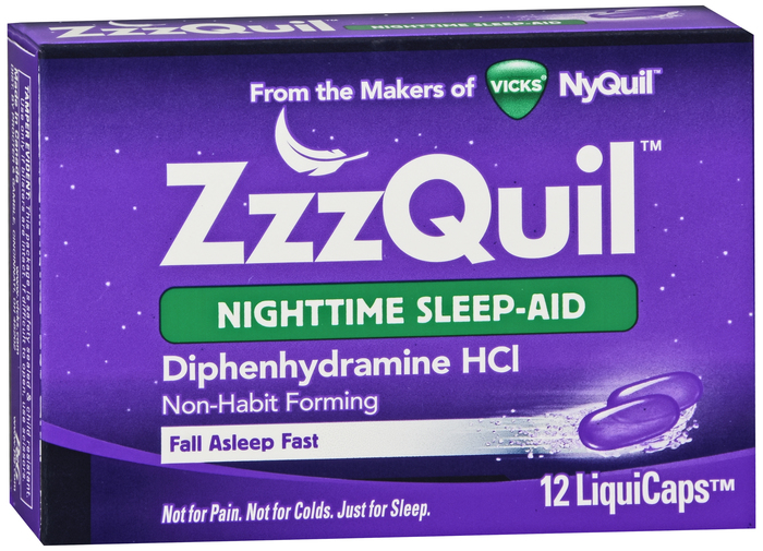 ZZZQuil Nighttime Sleep-Aid LiquiCaps 12ct