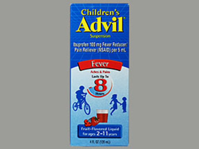 Advil Children's Ibuprofen 100mg Fruit Flavor Oral Suspension 4oz