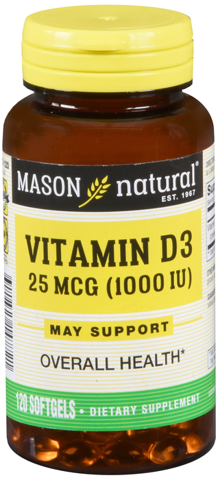 VIT D 1000IU SOFTGELS 120CT MASON