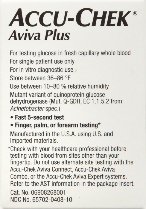 Accu-Chek Aviva Plus Test Strips100ct