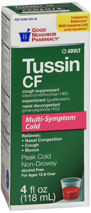 Good Neighbor Pharmacy Tussin CF Multi-Symptom Cold Liquid 4oz