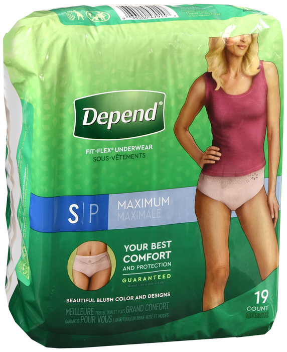 Depend Underwear Maxi Small Woman 2x19ct