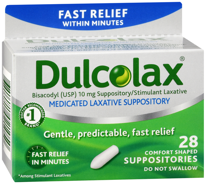 DULCOLAX 10MG SUPPOSITORY 28CT