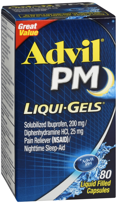 ADVIL PM LIQUIGEL 80CT