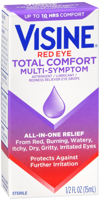 Visine Red Eye Total Comfort Multi-Symptom Eye Drops 0.5oz