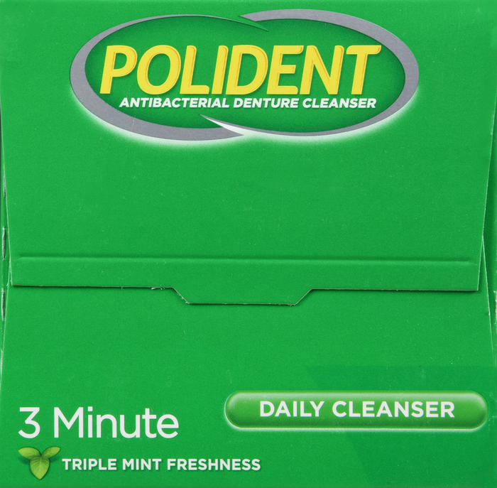 POLIDENT 3 MINUTE TABLET MINT 120CT