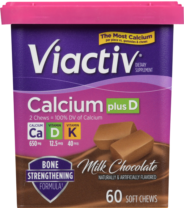 Viactiv Calcium Plus D Milk Chocolate Soft Chews 60ct