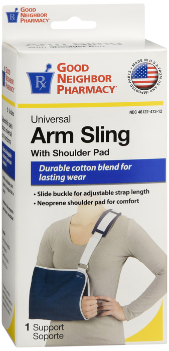 Good Neighbor Pharmacy Universal Arm Sling w/Shoulder Pad Navy 1ct