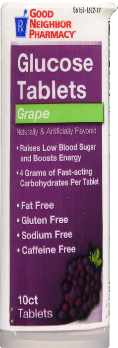 Good Neighbor Pharmacy Glucose Grape Tablets 6x10ct