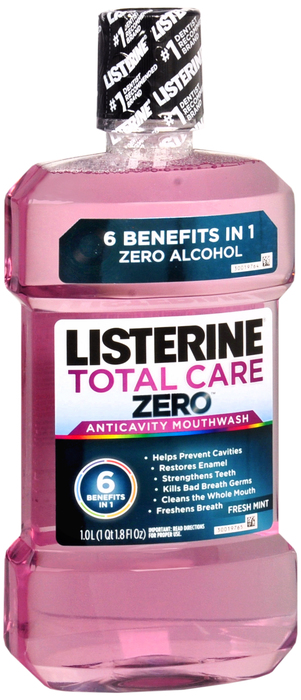 LISTERINE TOTAL CARE ZERO FRSH MNT 1LTR