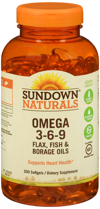 OMEGA 3-6-9 TRIPLE SFTGL 200CT SUNDWN