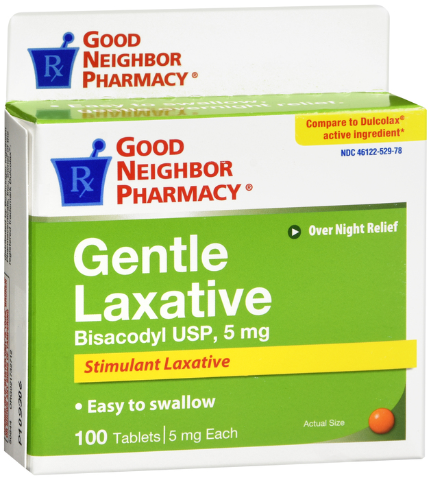 Good Neighbor Pharmacy Gentle Laxative 5mg Tablets 100ct