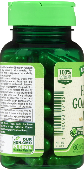 HORNY GOAT WEED CAPS 60CT NAT TRUTH